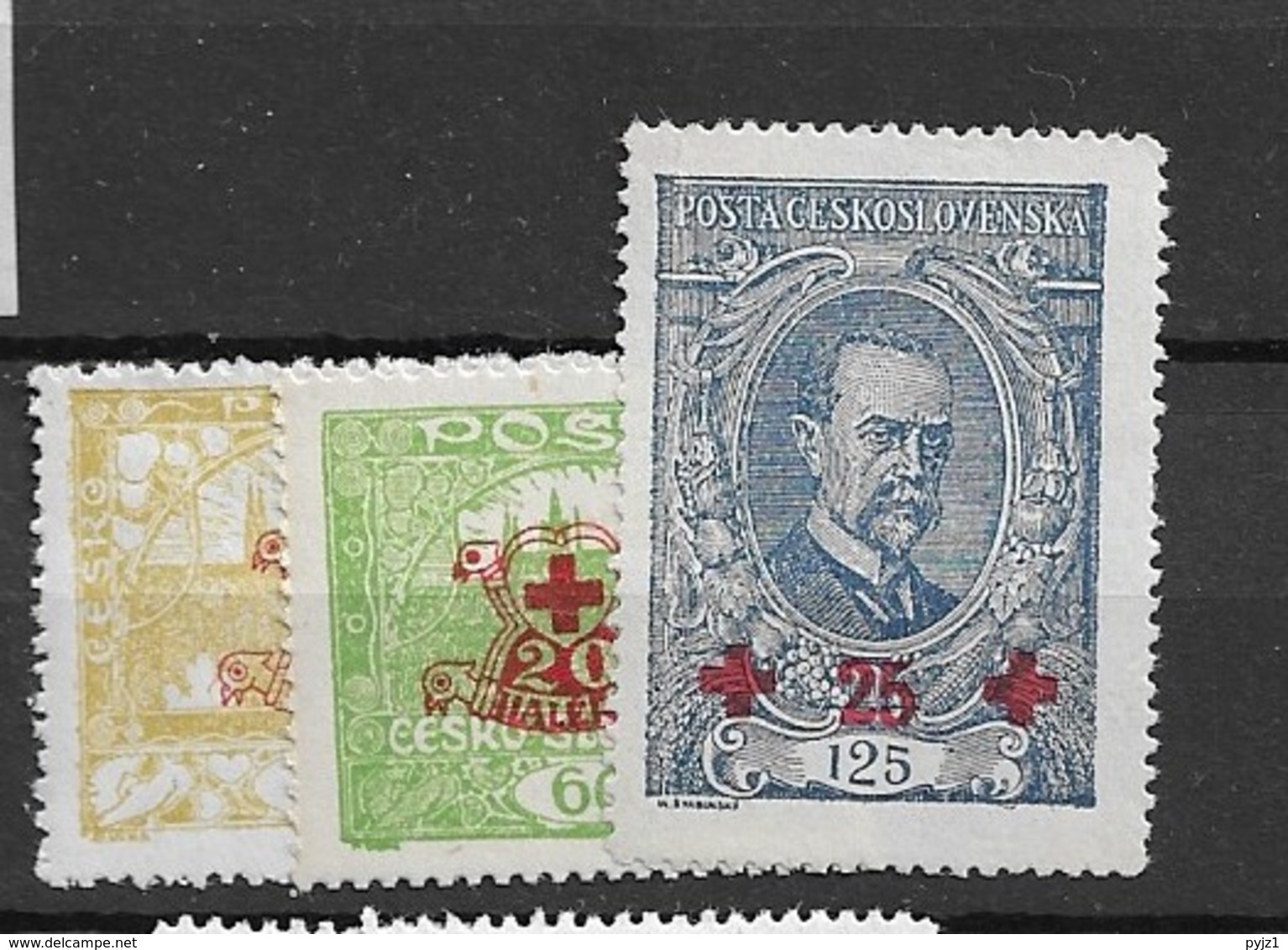 1920 MNH Czechoslovakia Michel 196-98 - Neufs