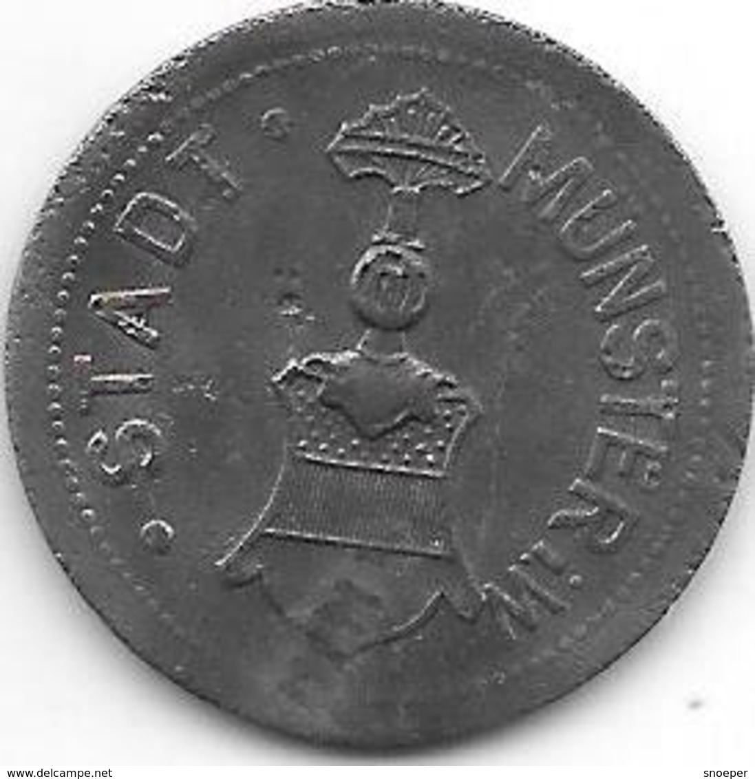 *notgeld Munster 25 Pfennig 1917   Zn  350.2a/c - Altri & Non Classificati
