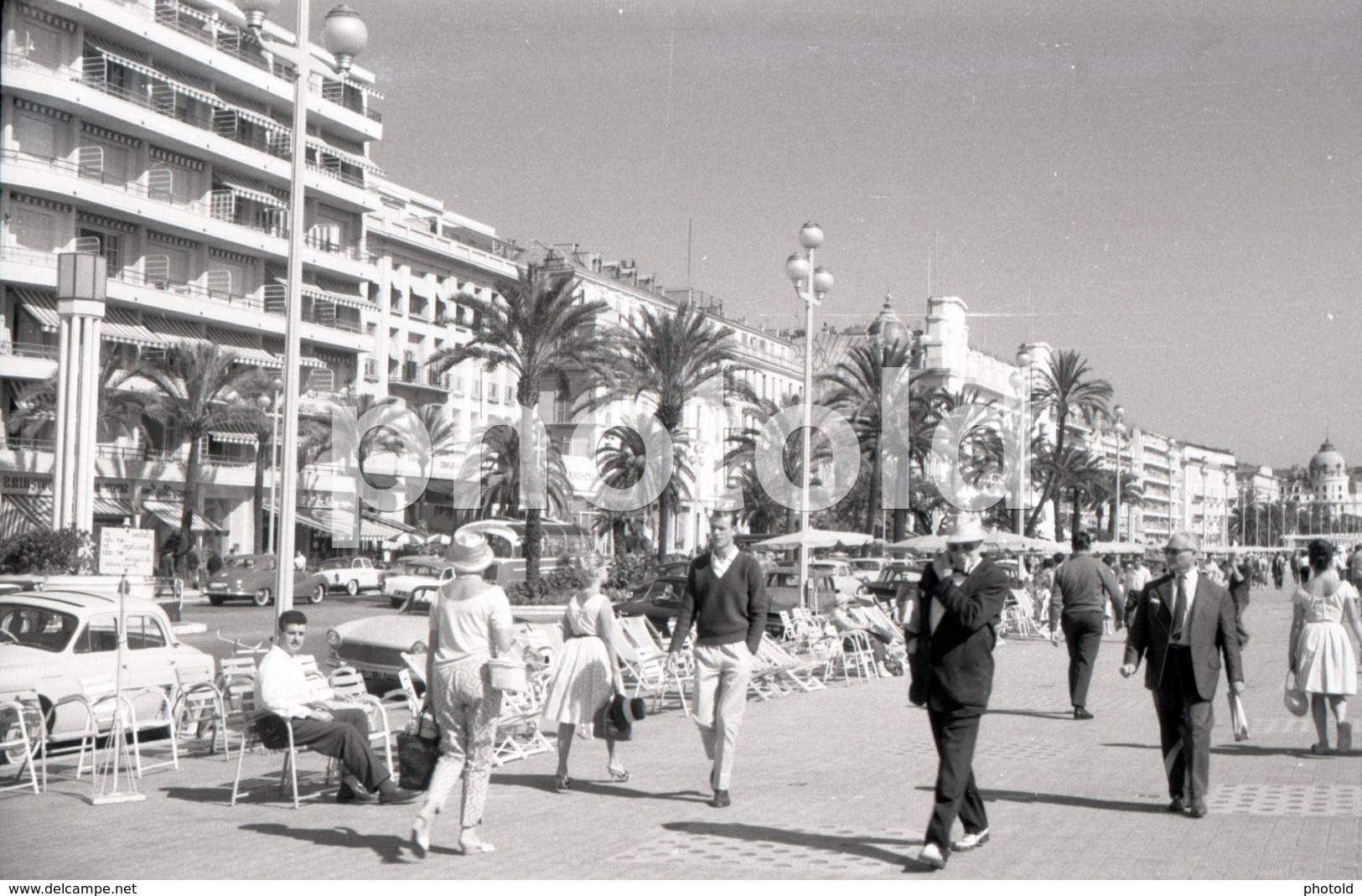 1965 SIMCA OCEAN SPORT PLAGE NICE FRANCE AMATEUR 35mm ORIGINAL NEGATIVE Not PHOTO No FOTO - Autres & Non Classés