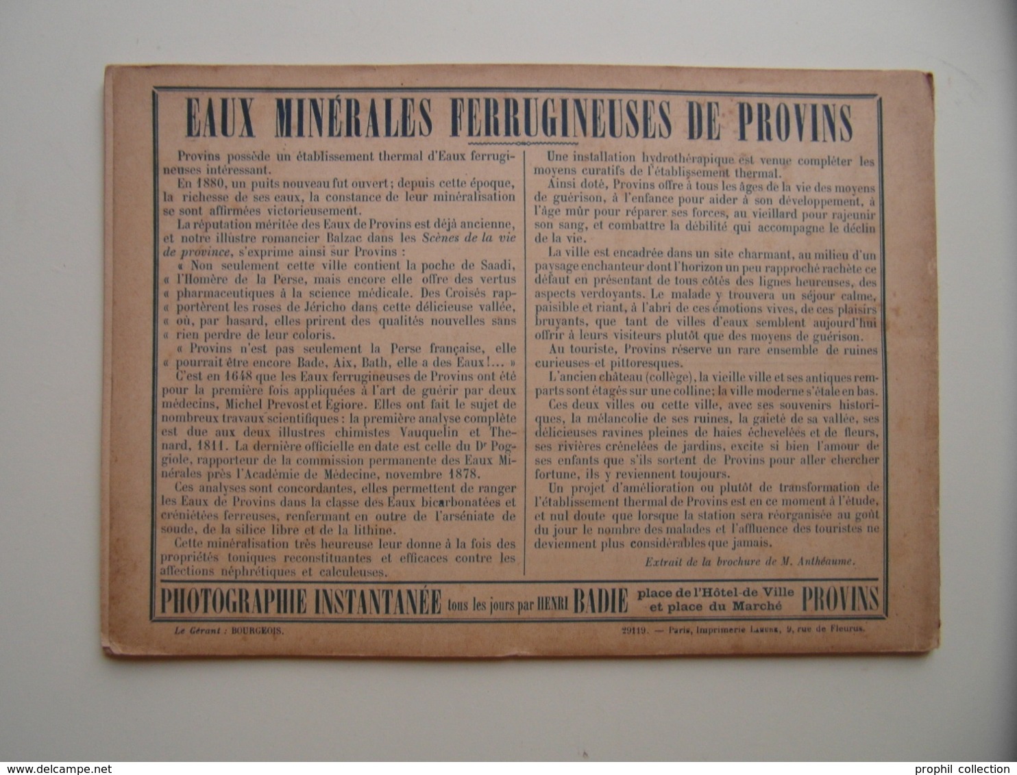 FRANCE-ALBUM N° 16 " ARRONDISSEMENT DE PROVINS " (1894) Avec NOMBREUSES GRAVURES PUBLICITÉS - SEINE ET MARNE - Revues Anciennes - Avant 1900