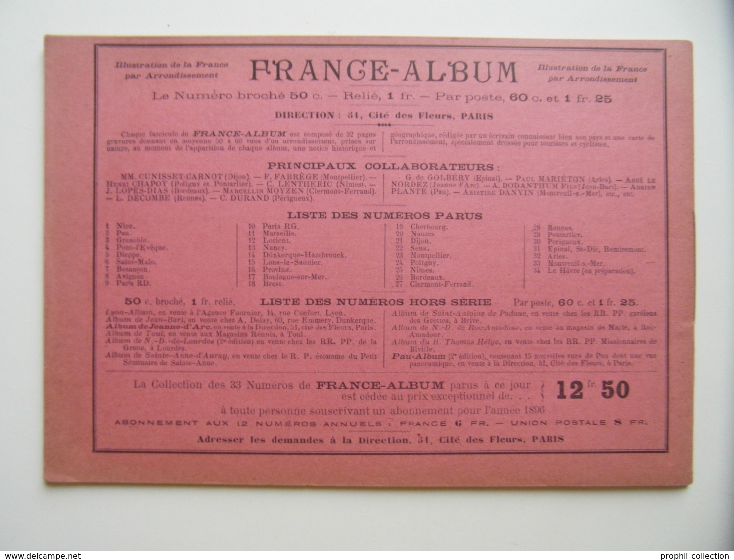 FRANCE-ALBUM" SOUVENRIS DE BERCK-PLAGE " (1895) Avec NOMBREUSES GRAVURES PUBLICITÉS - Zeitschriften - Vor 1900