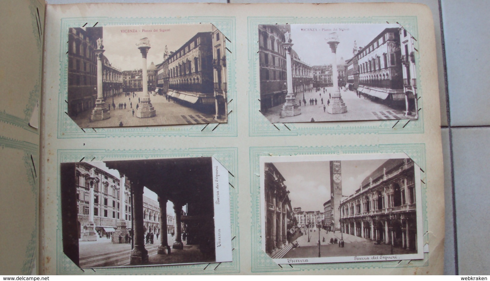 VENETO ALBUM PRIMI 900 CON 130 CARTOLINE ORIGINALI DI VICENZA COMUNI ANNI 20/30 NON VIAGGIATE LOTTO FORMATO PICCOLO - Vicenza