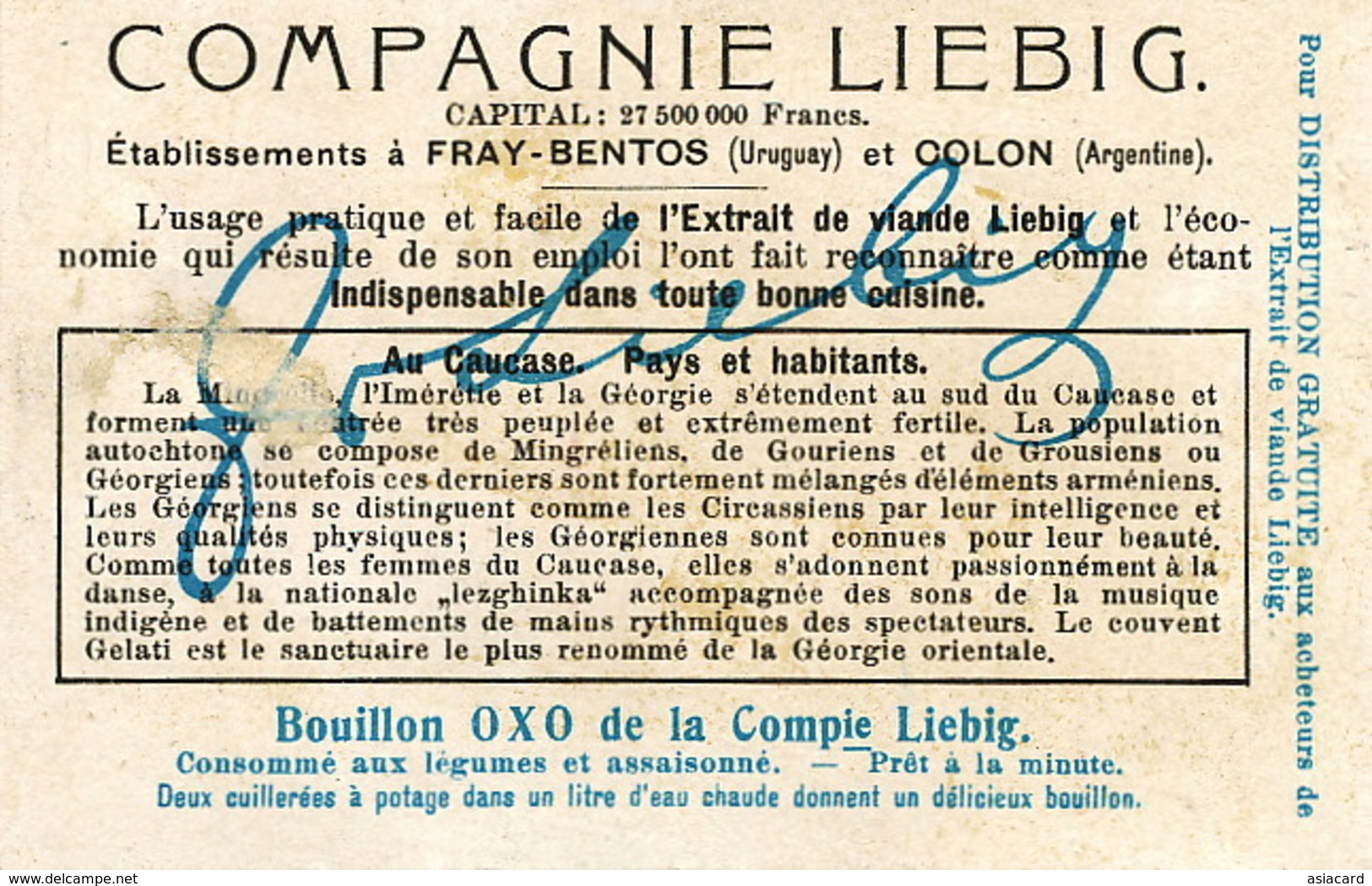 Armenie  Couvent Gelati Pres Koutais . Gourien . Armenien. Paysanne Armenienne . Pub Liebig - Arménie