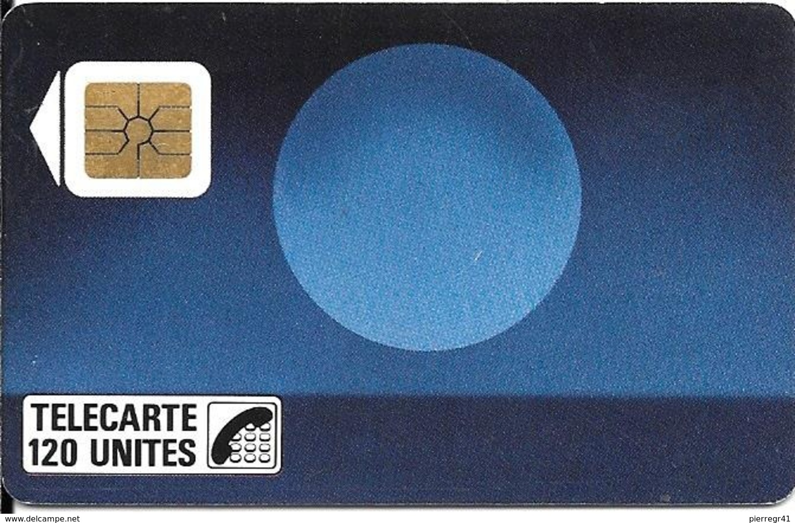 CARTE-PUBLIC-F30-120U-S O2-1988-N°Série Pe 0680-SOLEIL BLEU-UTILISE-TBE - 1988