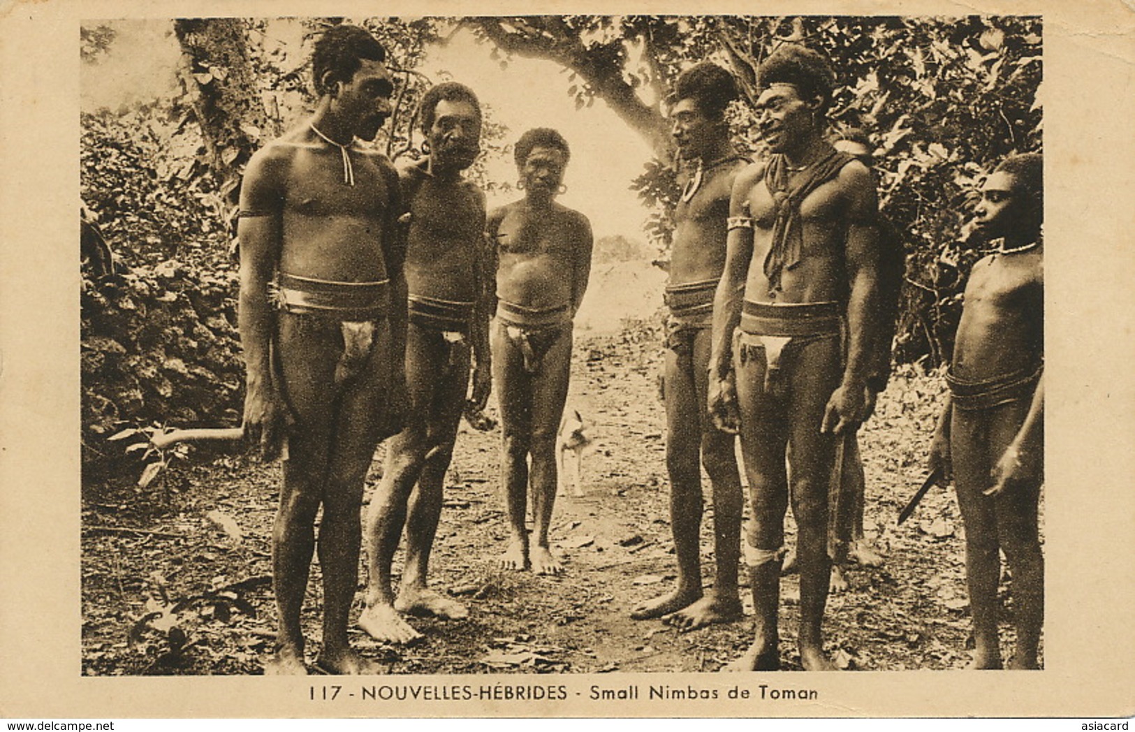 Nouvelles Hebrides Small Nimbas De Toman . Hommes Nus Etui Penien . Nude Men With Penien Case - Oceanía