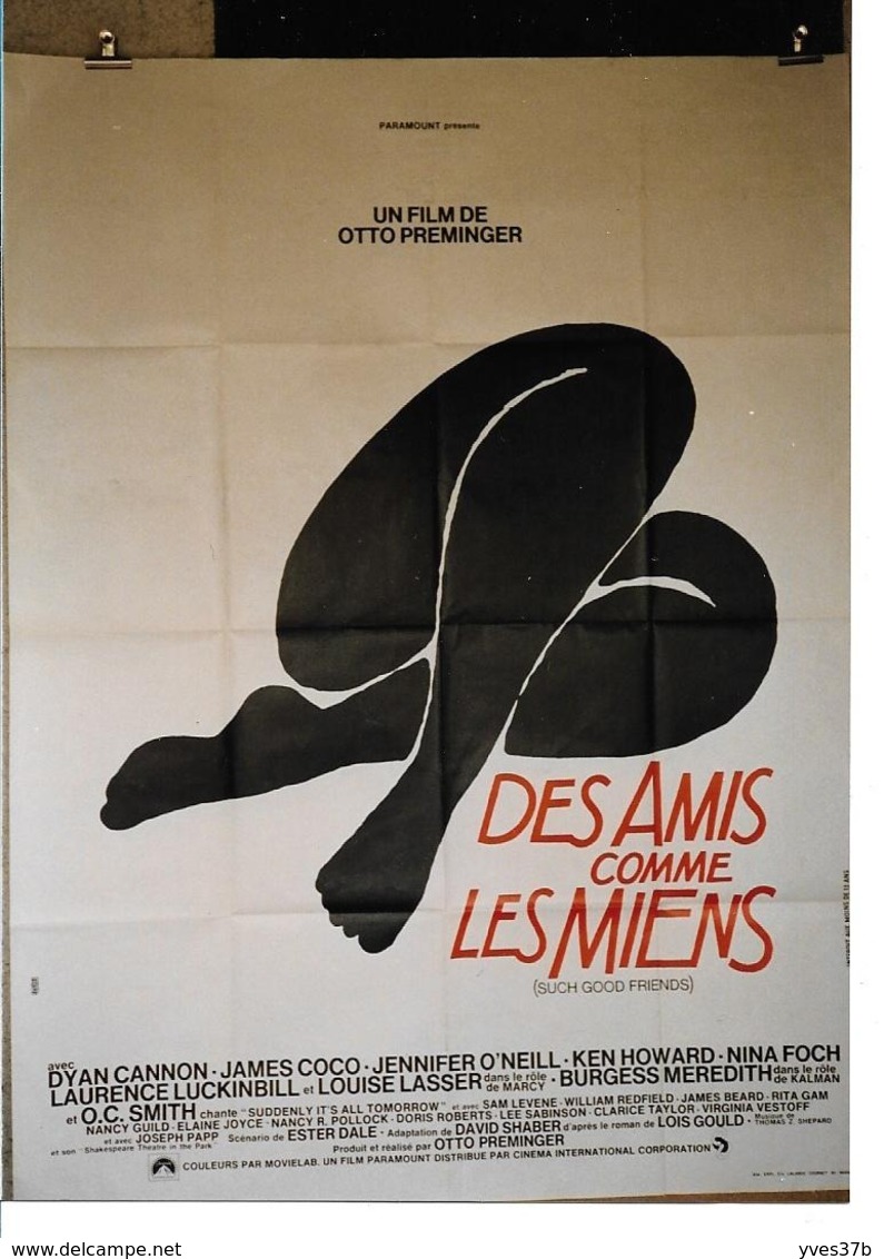 "Des Amis Comme Les Miens" Otto Preminger...1971 - 120x160 - TTB - Plakate & Poster