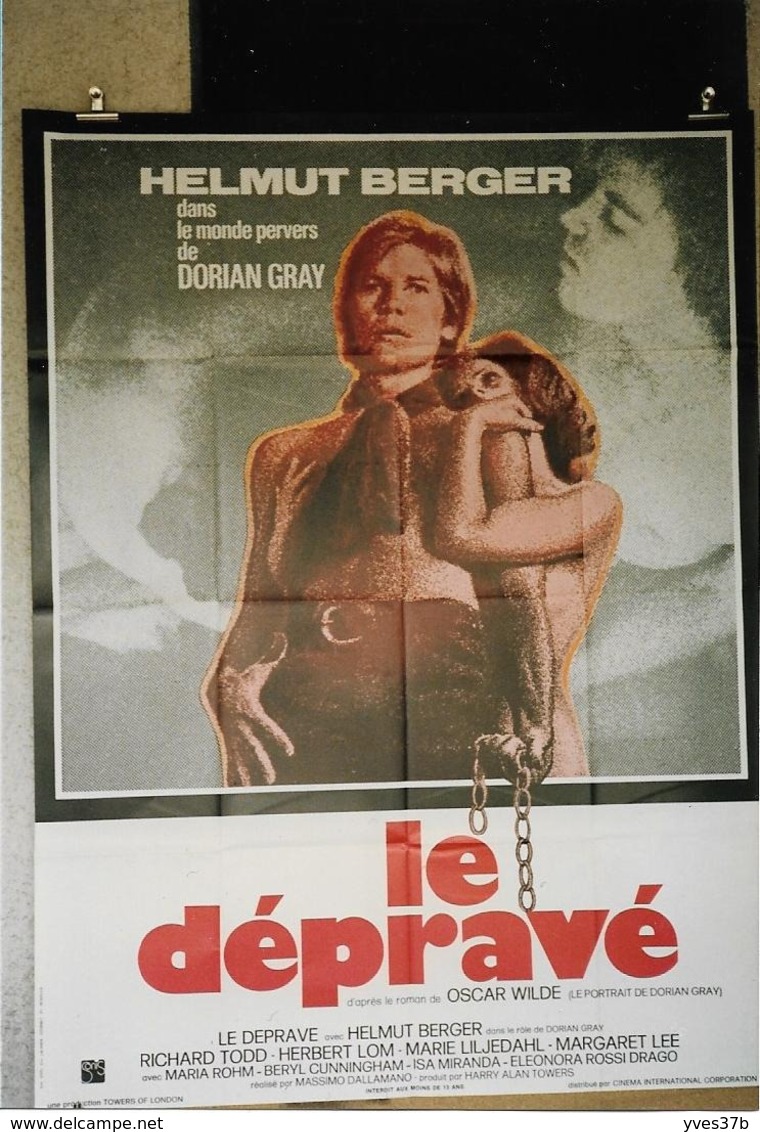 "Le Dépravé" Helmut Berger, Dorian Gray...1970 - 120x160 - TTB - Plakate & Poster