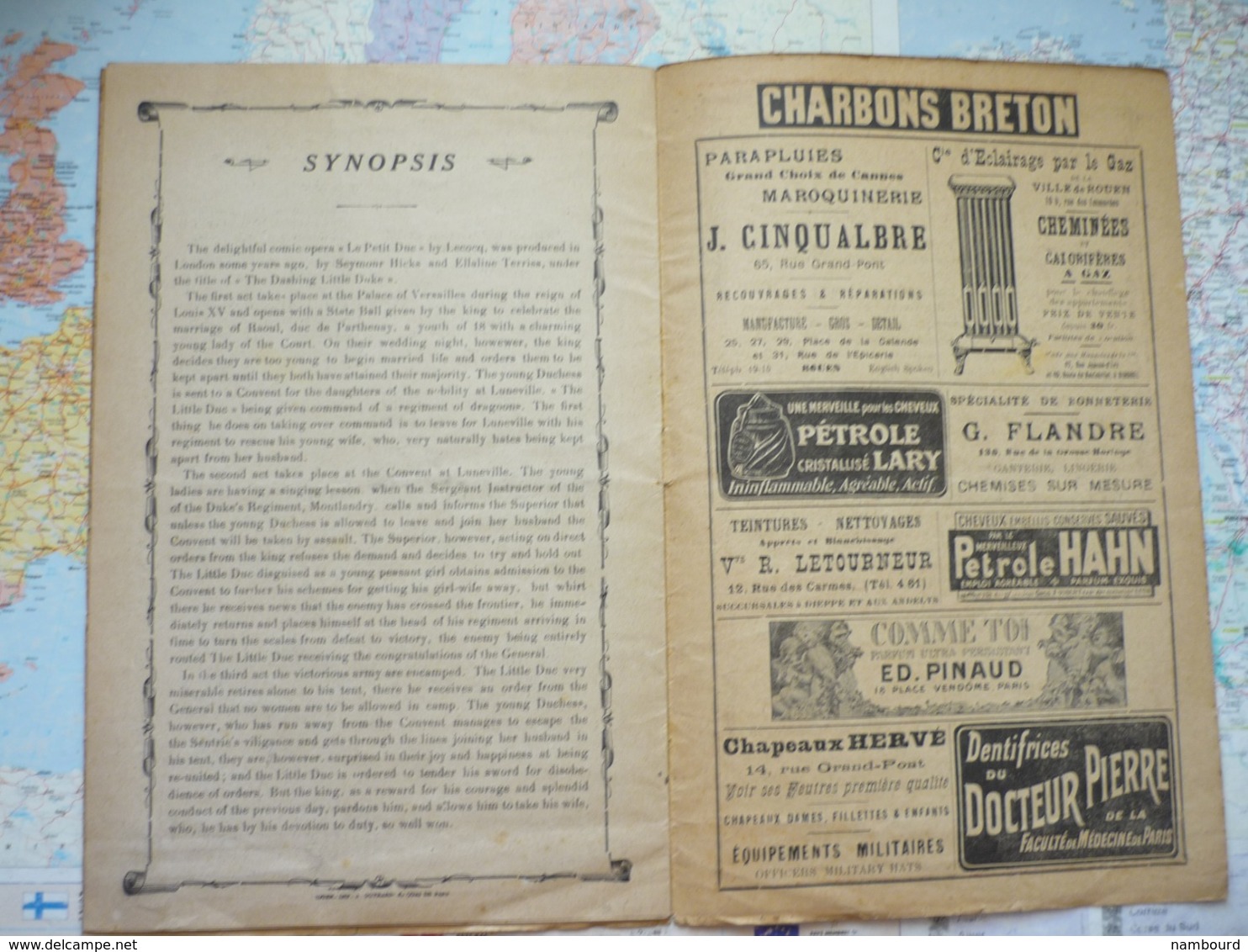 Rouen Théâtre Français Saison d'Opérette 1917-1918 Le petit Duc