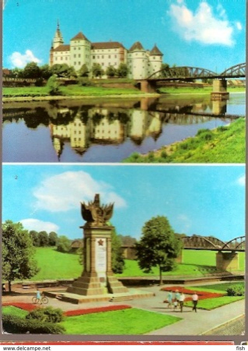 Germany & Circulated, Grusse Aus Torgau Schloss Hartenfels DDR , Maputo Mozambique 1977 (6788) - Torgau