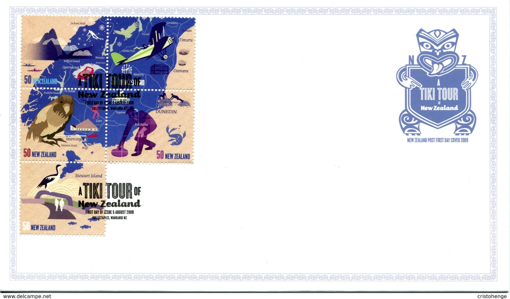 New Zealand 2009 Tiki Tour Of New Zealand FDC Cover Set Of 3 - FDC