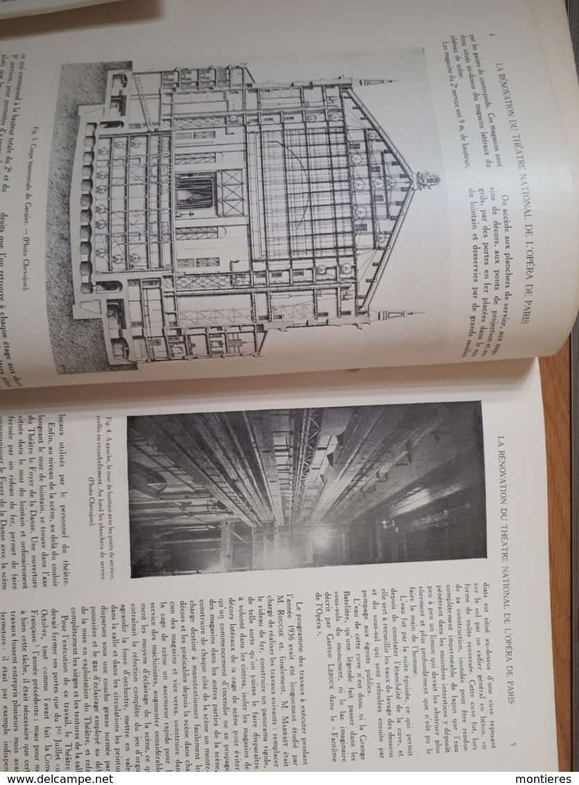 Rénovation Du Théâtre National De L' Opéra De Paris Par Pierre Noël - Extrait De L'ingénieur Constructeur N°256 GARNIER - Ile-de-France