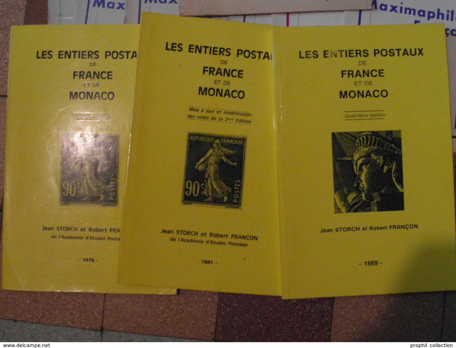 LOT De DIFFÉRENTS OUVRAGES Sur LA PHILATÉLIE Et La MARCOPHILIE Dont ENTIERS POSTAUX EUROPA DEBOURSES OMEC ETC. - Philately And Postal History