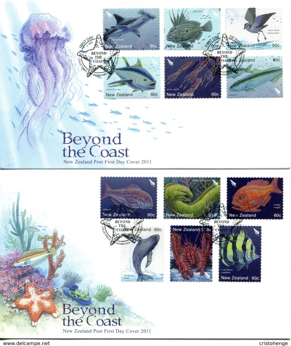 New Zealand 2011 Beyond The Coast FDC Cover Set Of 2 - FDC