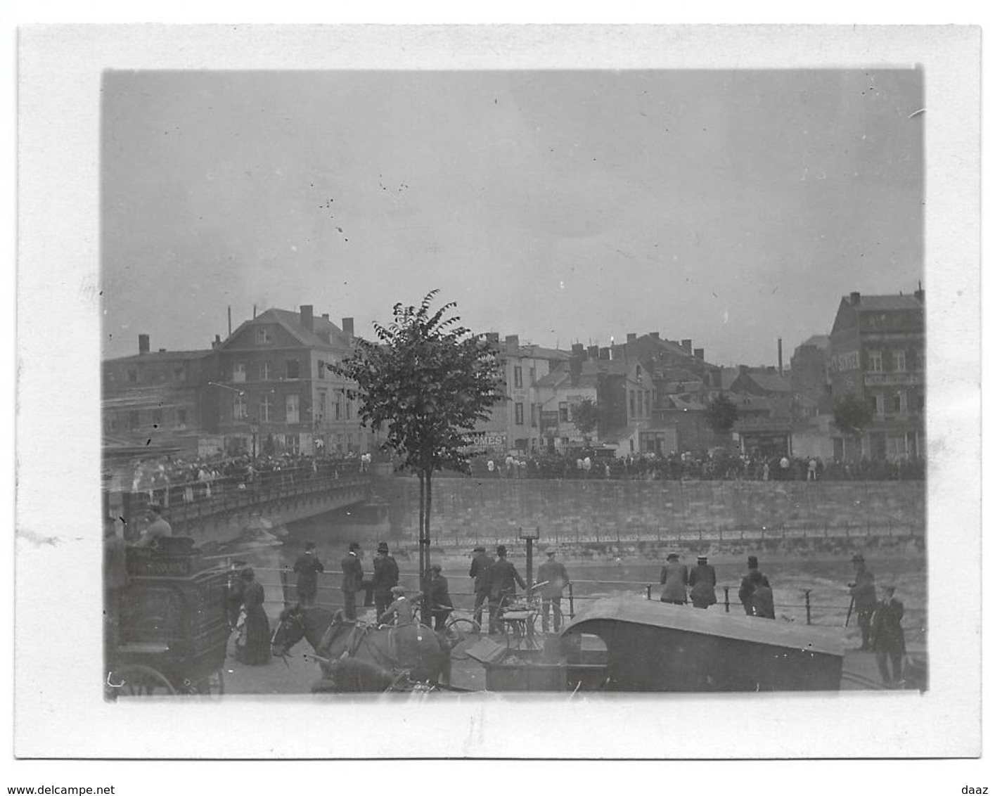 Liège 1910 Enterrement De L'aviateur Nicolas Kinet  Photo 9x12 - Luoghi