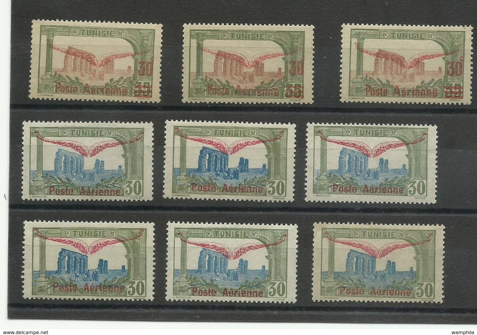 Tunisie Lot De P.A. Neufs ** MNH, Voir 4 Scanns & Description, Cote 116€ 20 - Luftpost