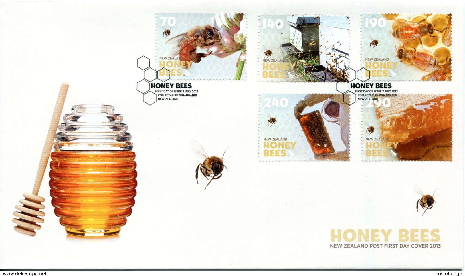 New Zealand 2013 Honey Bees FDC Cover - FDC