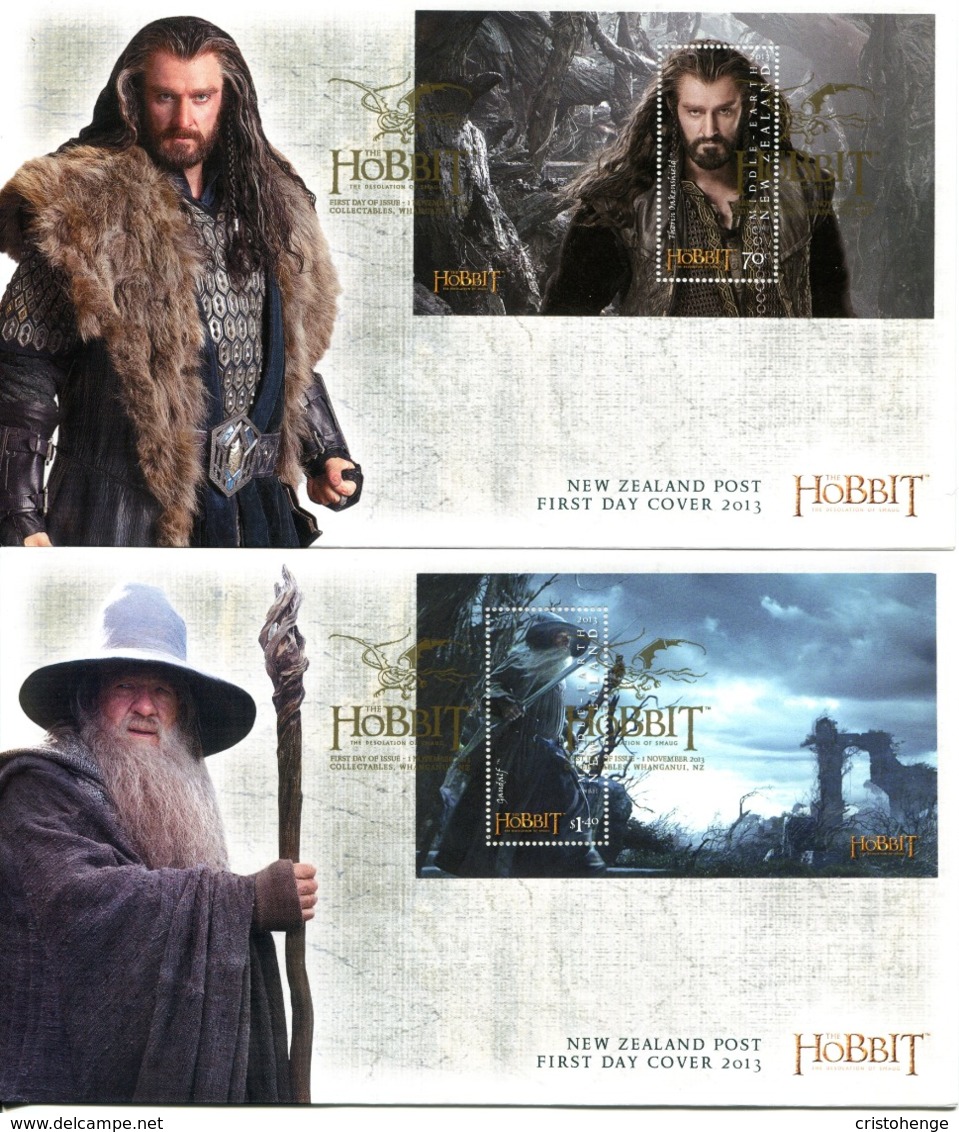 New Zealand 2013 The Hobbit: The Desolation Of Smaug Sheetlets FDC Cover Set Of 6 - FDC