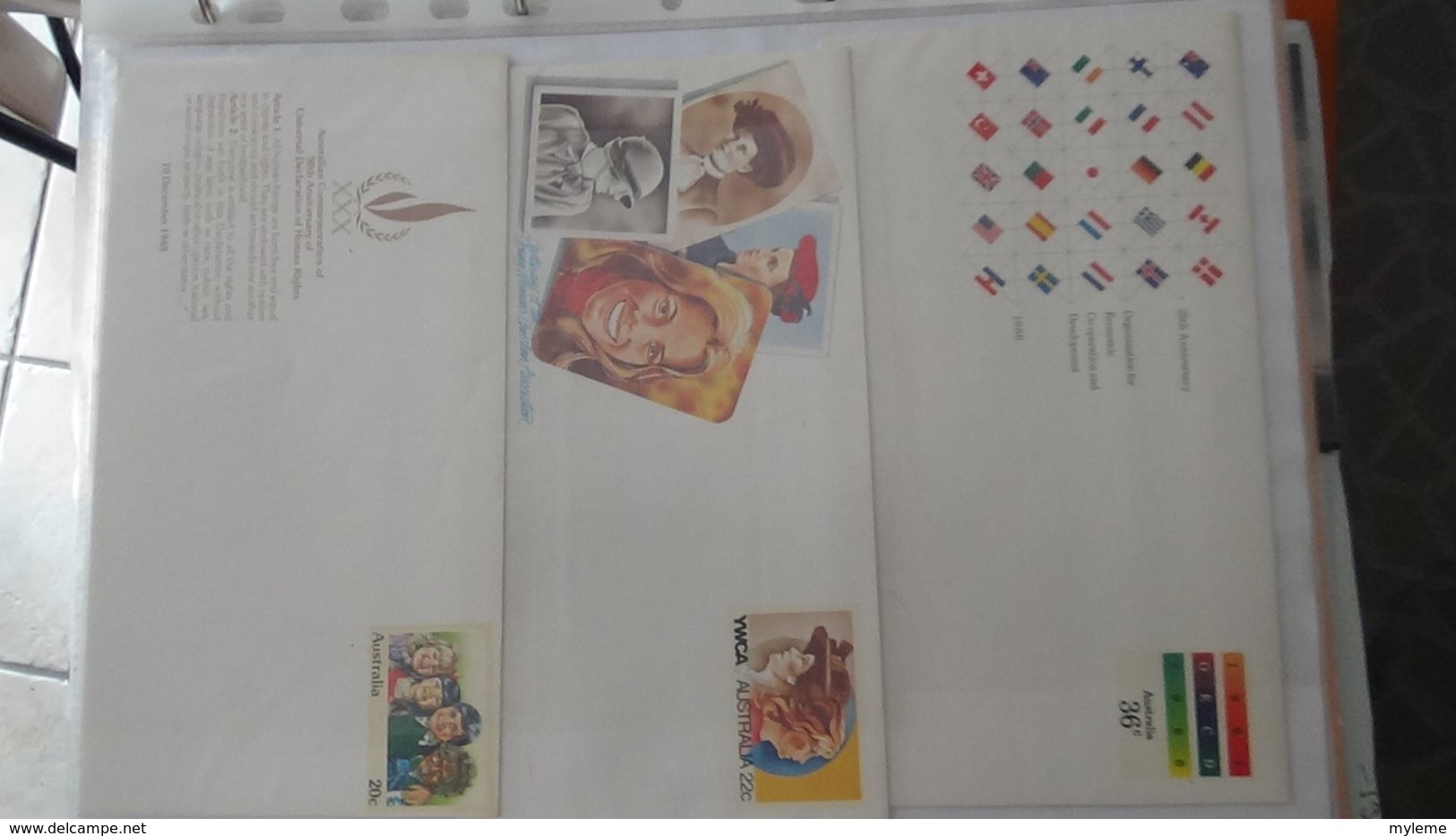 Dispersion D'une Collection D'enveloppe 1er Jour Et Autres Dont 107 D'AUSTRALIE - Sammlungen (im Alben)
