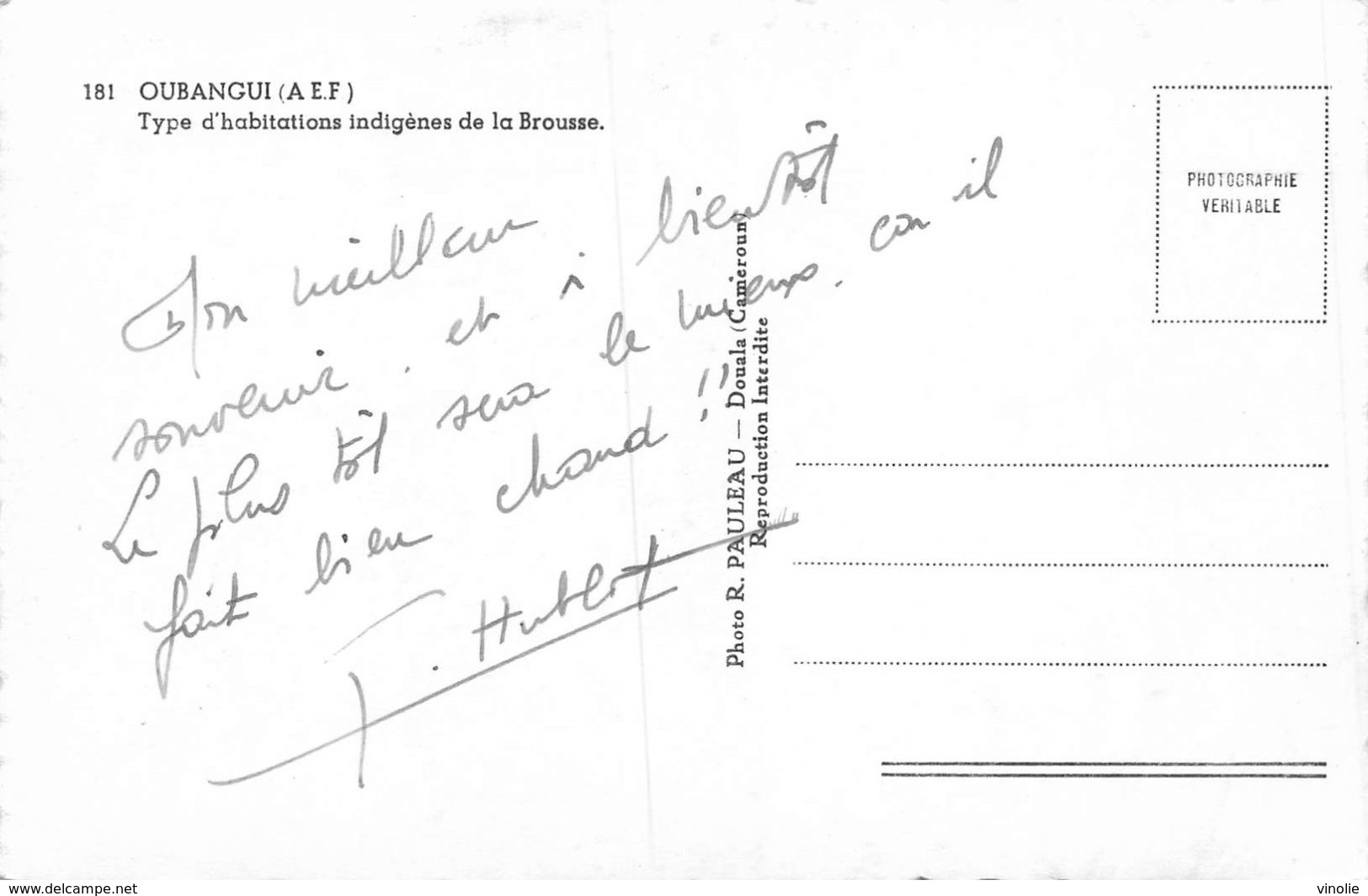 A-19-5549 : OUBANGUI. TYPE D'HABITATIONS INDIGENES DE LA BROUSSE. - Non Classés