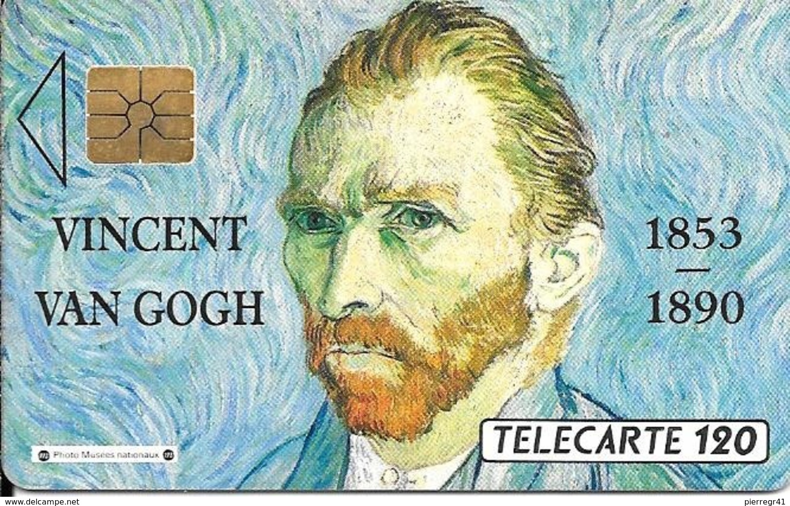 CARTE-PUBLIC-1990-120U-F114-SO2-VAN GOGH-UTILISE-V°Pe 2867-TBE - 1990