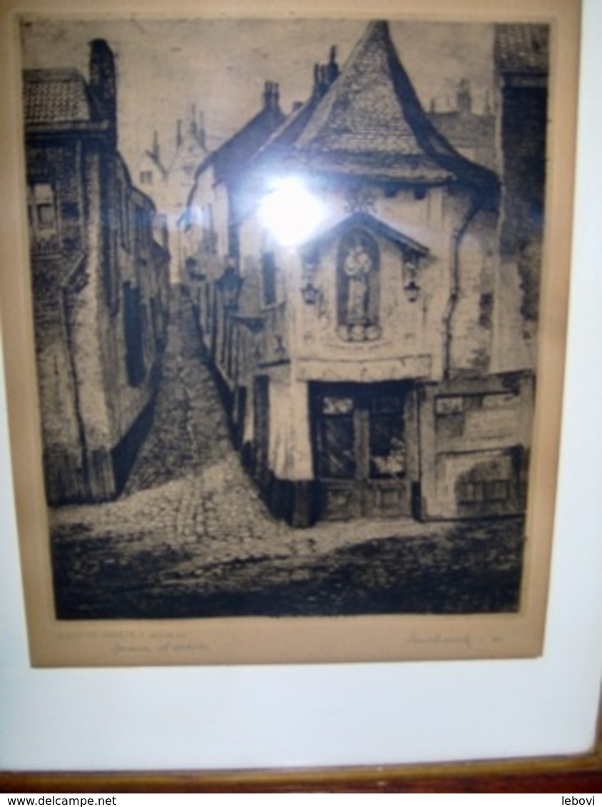 MECHELEN « Sancta Maria » - Lithographie De Em. De Cock (1940) – épreuve D’artiste - Lithographies