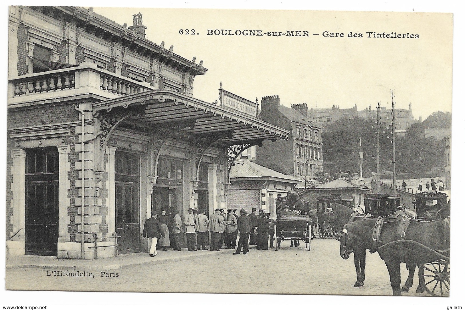 62-BOULOGNE-SUR-MER-Gare Des Tintelleries...1915  Animé - Boulogne Sur Mer