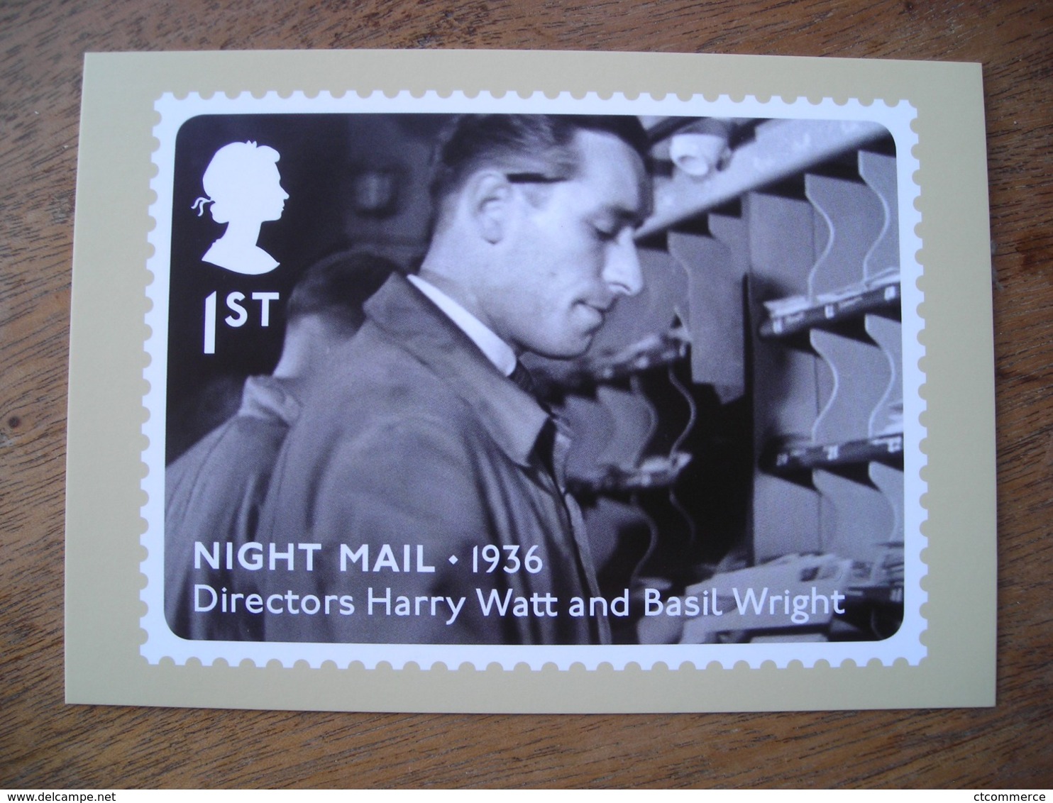 PHQ Card Great British Film, GPO Film Unit, Night Mail (1936) - Stamps (pictures)