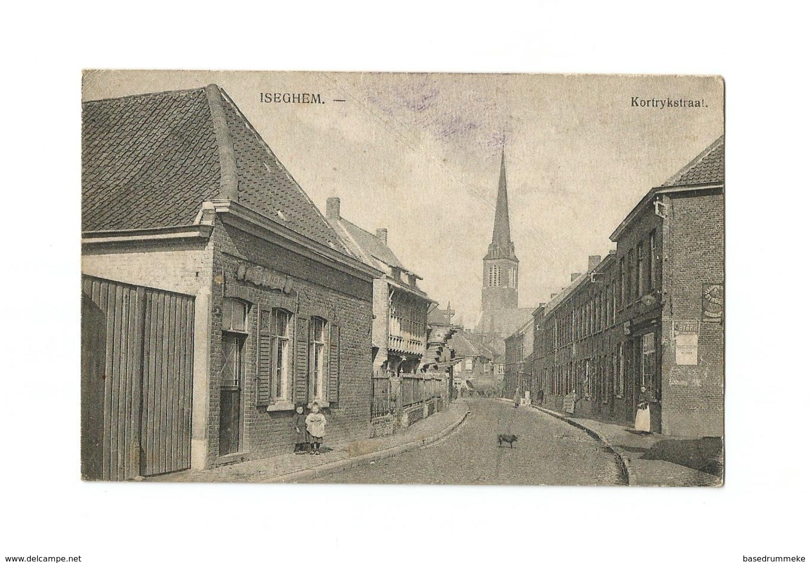 ISEGHEM. - Kortrykstraat (1914). - Izegem