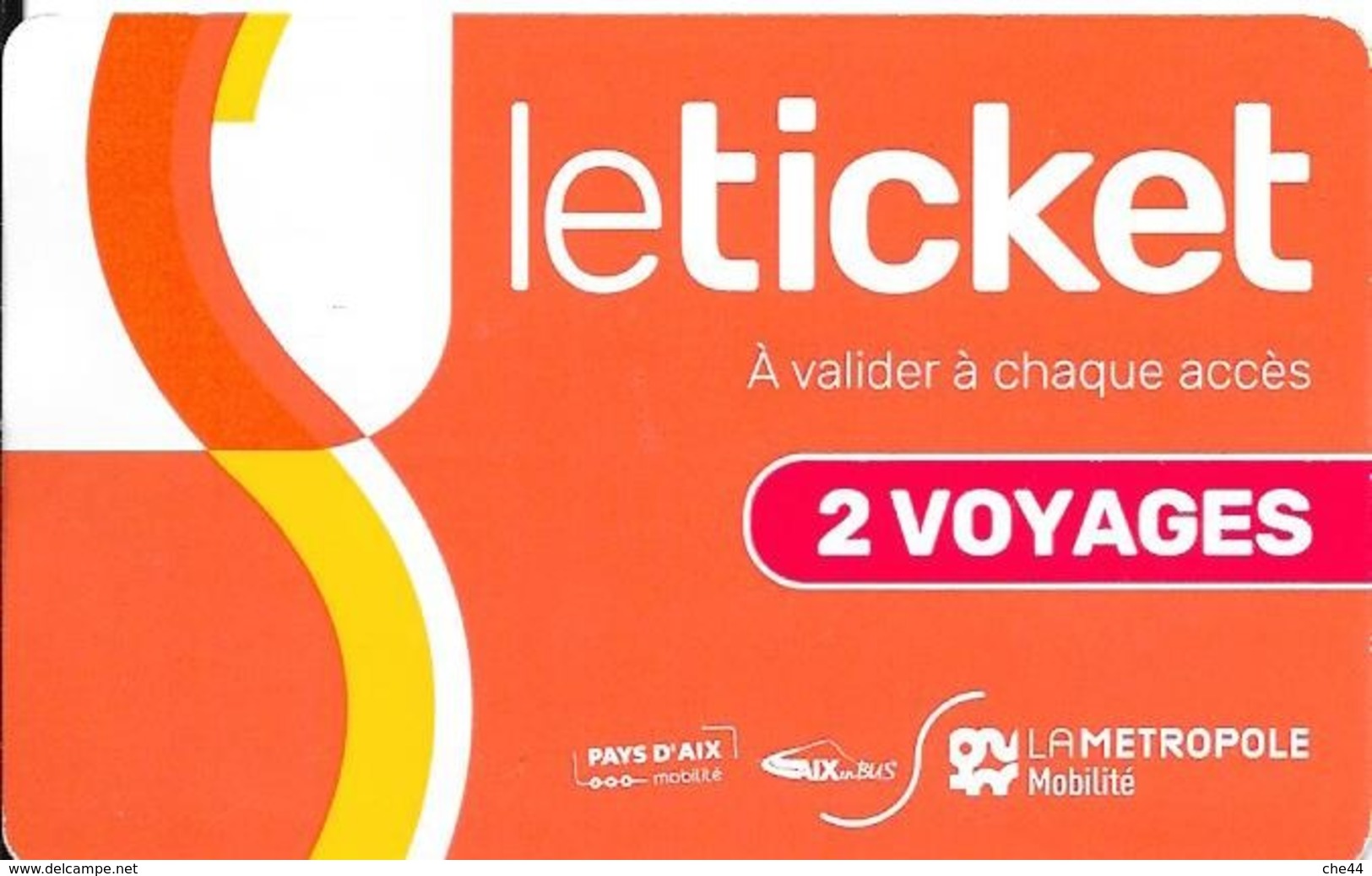 Le Ticket 2 Voyages : Rechargeable. (Voir Commentaire) - Europe