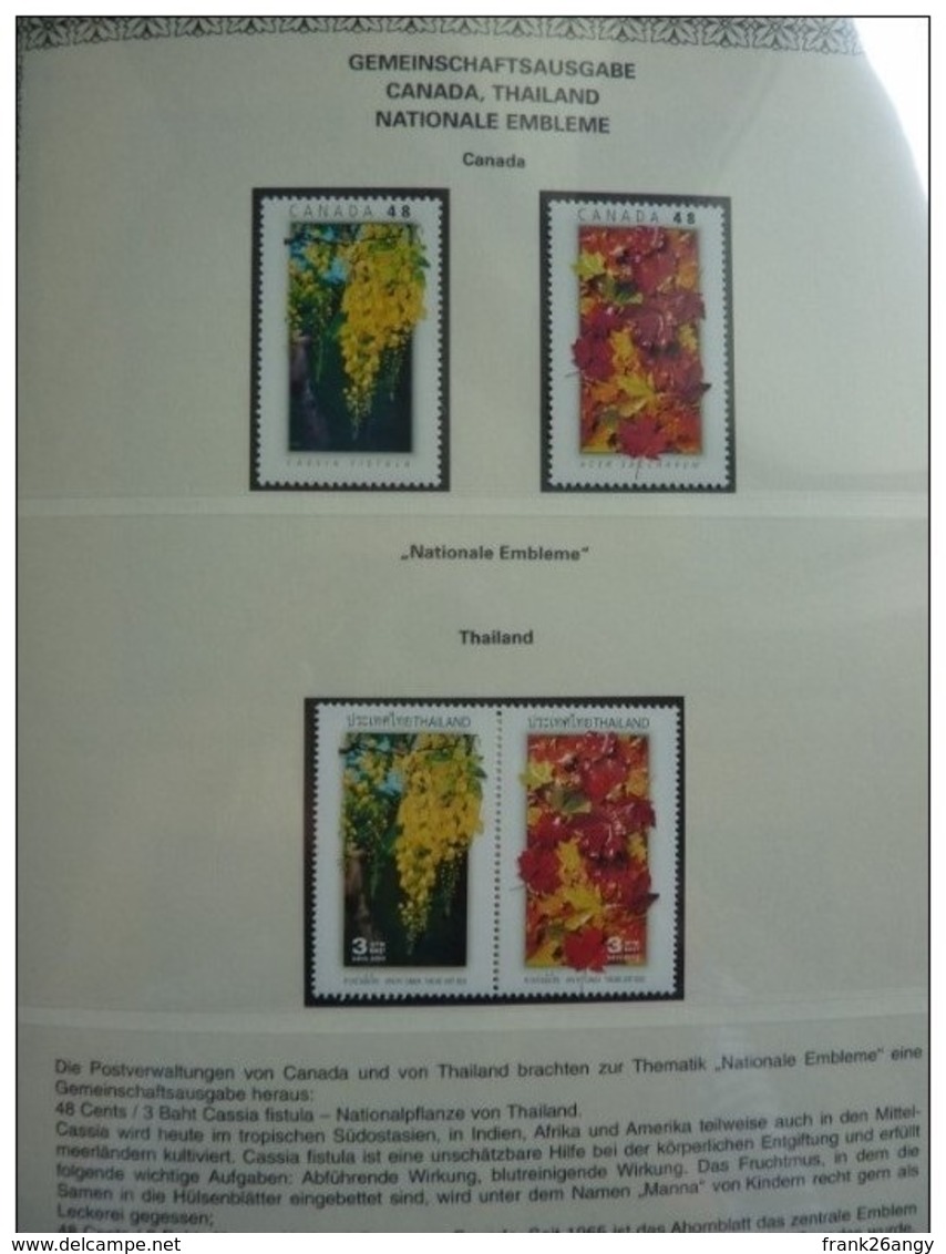Emissioni Congiunte CANADA 2003, Joint Issue Thailand 2v [:] 2 Serie Cpl. 4v. Nuovi** - Gemeinschaftsausgaben