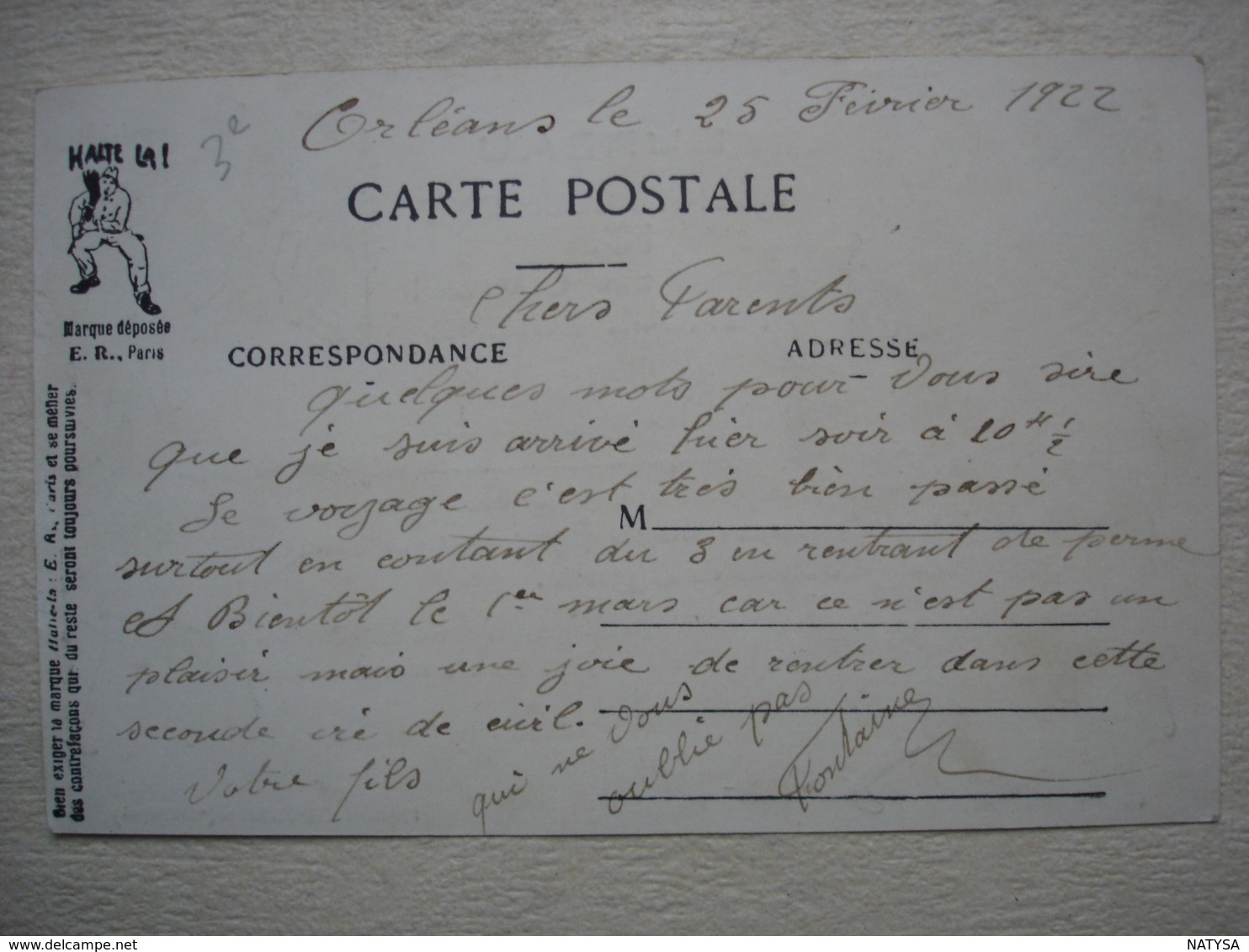 Guerre 14-18 Humour BUREAU DE DESHABILLEMENT Ici On Fait Des Civiles Travail Soigné ! - Guerra 1914-18