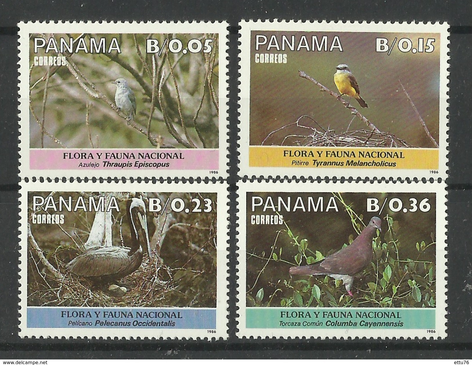 PANAMA  1987  BIRDS  MNH - Autres & Non Classés