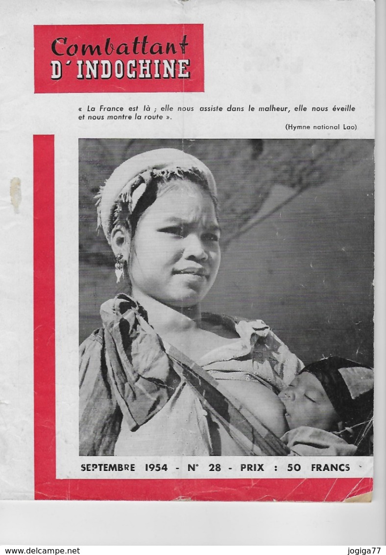 Combattant D' Indochine N° 28 - Septembre 1954 - Other & Unclassified