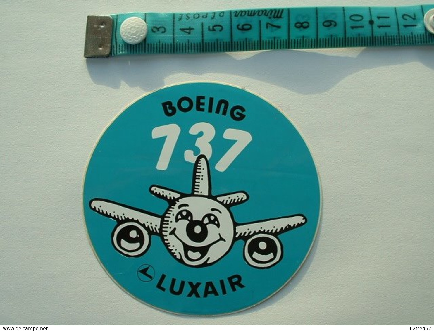 AUTOCOLLANT BOEING 737 - LUXAIR - Aufkleber