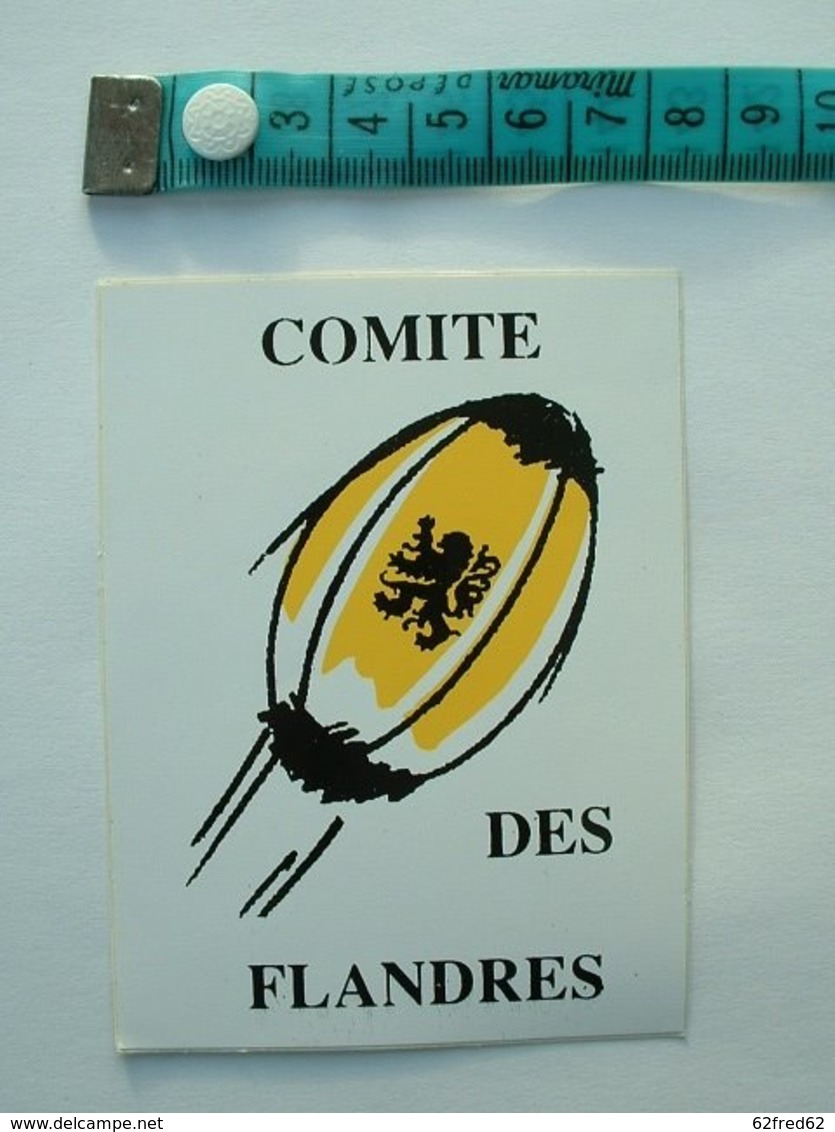 AUTOCOLLANT RUGBY - COMITE DES FLANDRES - Aufkleber