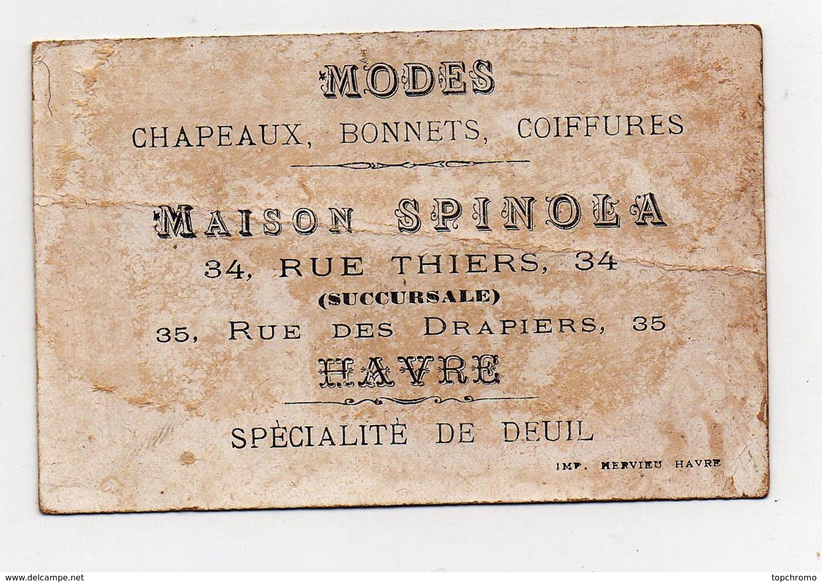 CHROMO Dorée Maison Spinola Havre Hervieu Fille Volant Raquette Badminton - Autres & Non Classés