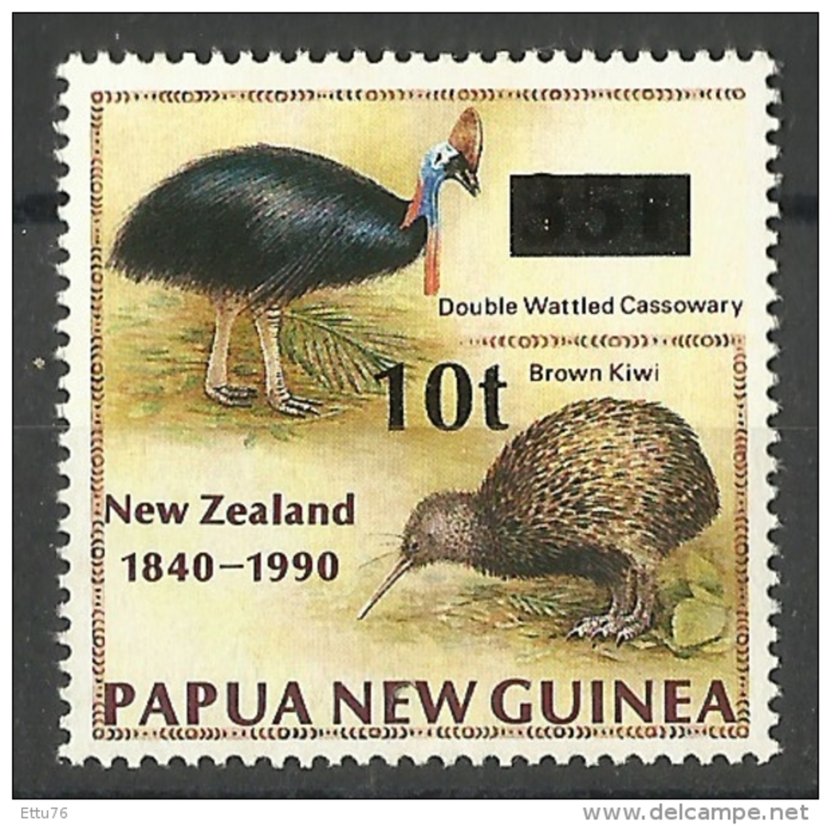 PAPUA NEW GUINEA  1994  OVERPRINT/SURCHARGED  BIRDS  MNH - Altri & Non Classificati