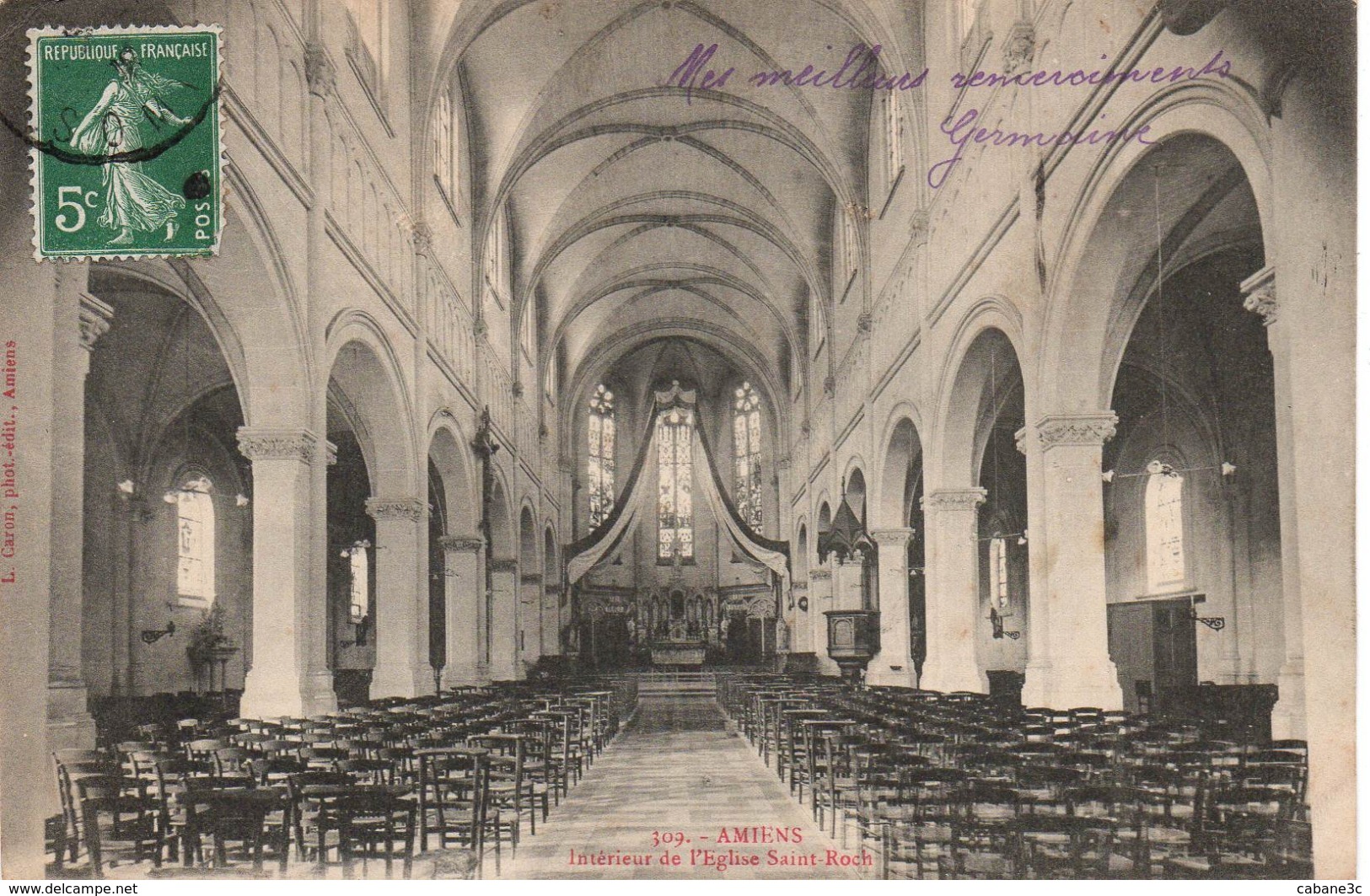 AMIENS Intérieur De L'Église Saint-Roch - Amiens