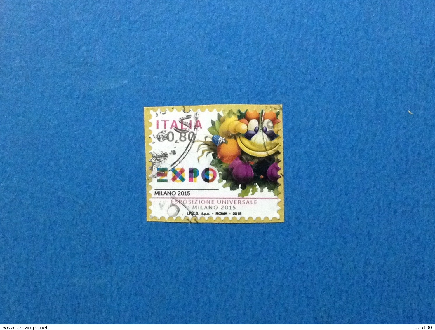 2015 ITALIA FRANCOBOLLO USATO STAMP USED MILANO EXPO - 2011-20: Usati