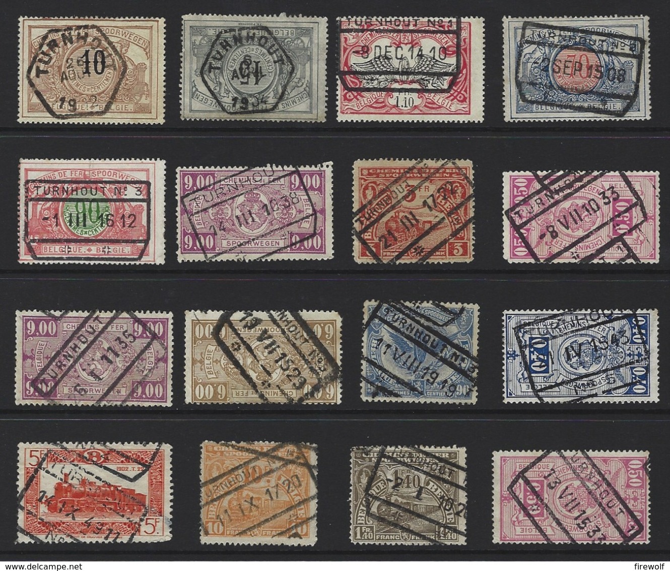 Y90 - Belgium - Railway Parcel Stamps - Used - Turnhout - Sonstige & Ohne Zuordnung