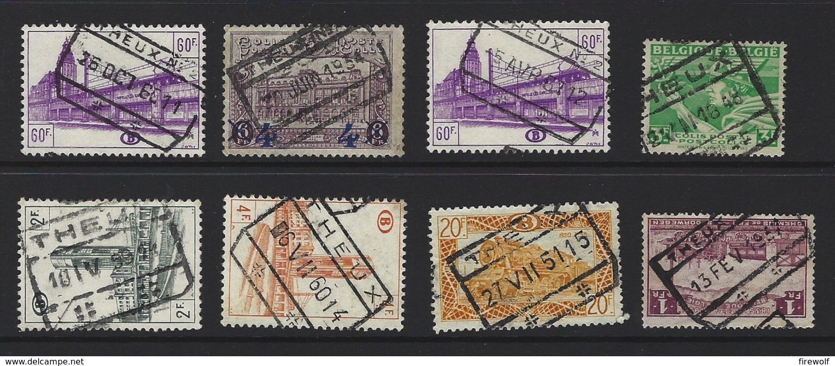 Y91 - Belgium - Railway Parcel Stamps - Used - Theux - Sonstige & Ohne Zuordnung