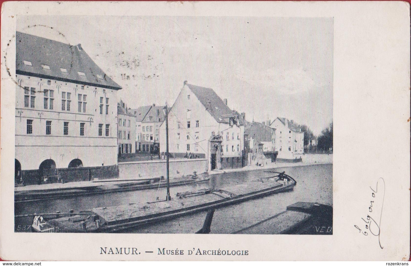 Namur Musee D' Archeologie Peniche Barge Binnenschip Binnenscheepvaart CPA - Chiatte, Barconi