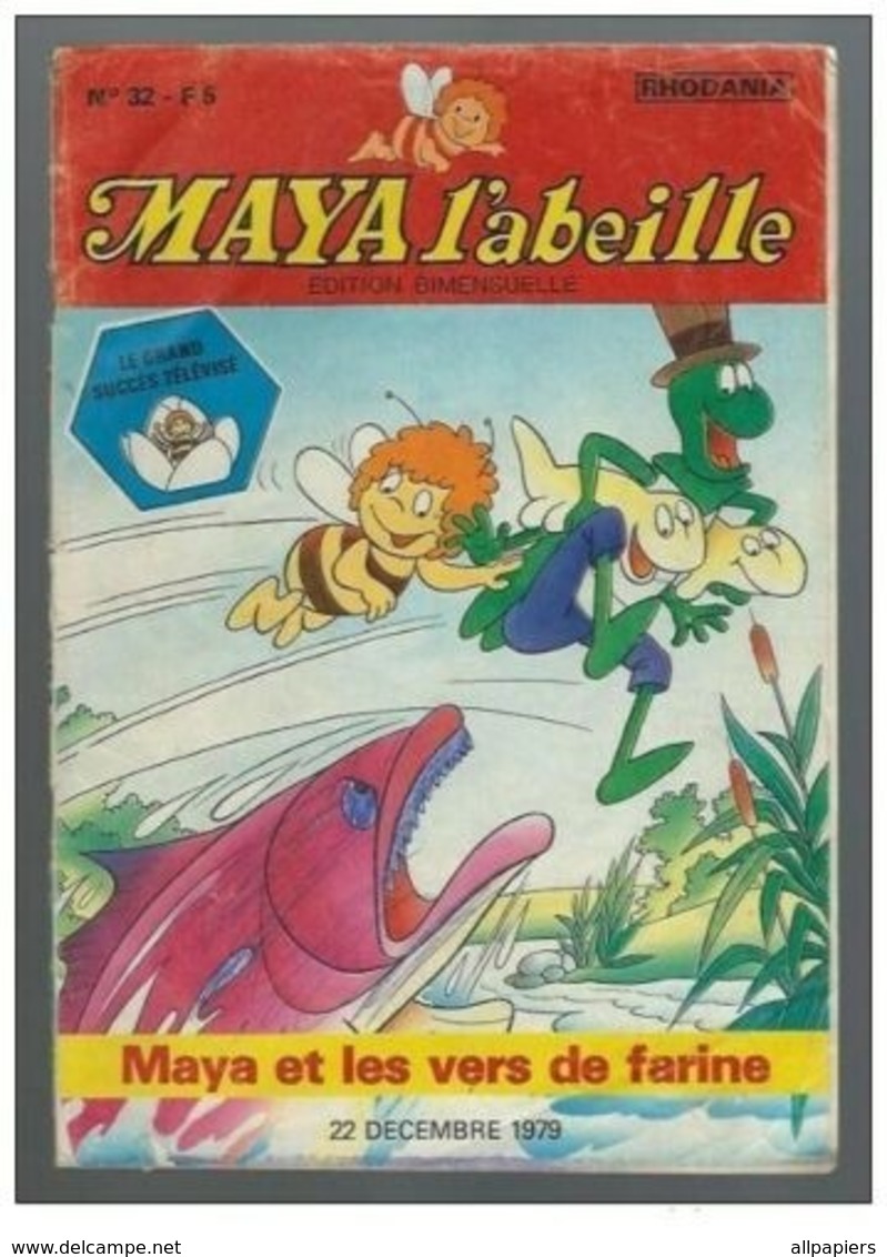 Maya L'abeille N°32 Maya Et Les Vers De Farine - Jeux Et Bandes Dessinées De 1979 - Autre Magazines