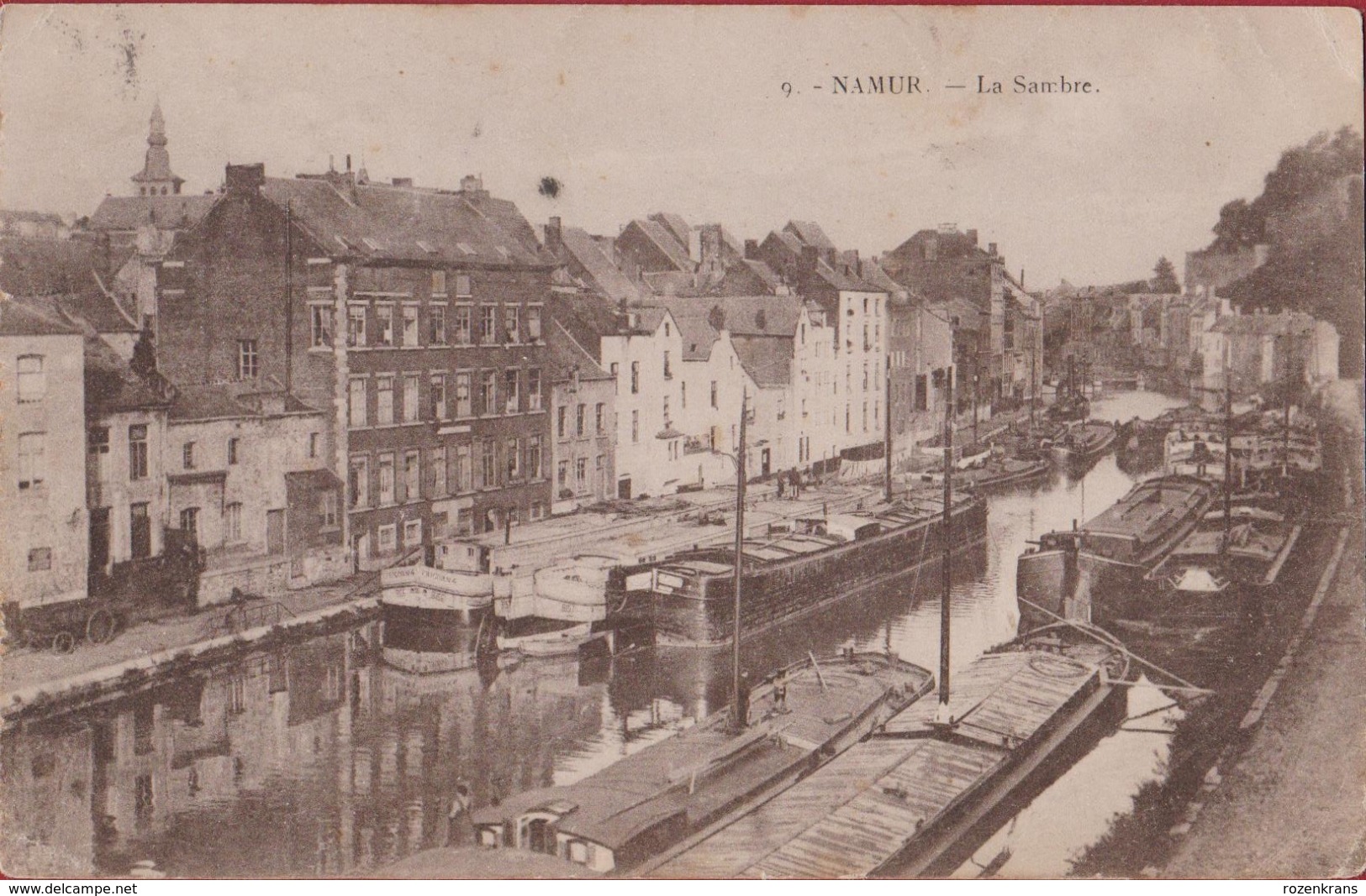 Namur La Sambre Peniche Barge Binnenschip Binnenscheepvaart CPA - Embarcaciones