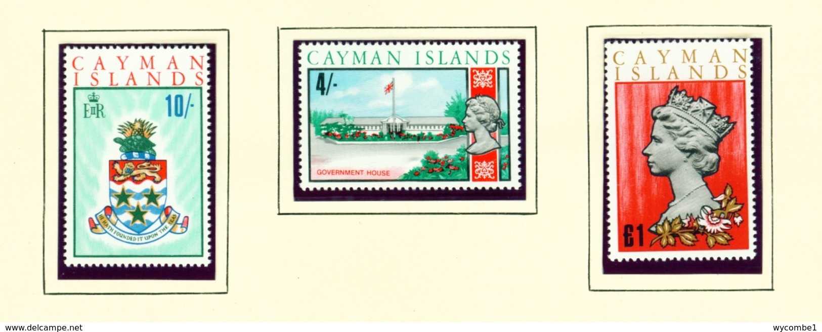 CAYMAN ISLANDS - 1969 Definitives Set Unmounted/Never Hinged Mint - Cayman Islands