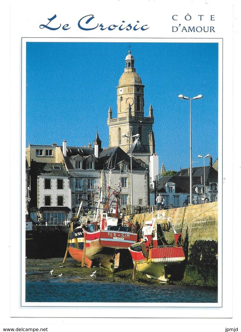 44 - Le Croisic - Le Clocher De L'église Vu Du Port à Marée Basse - éd. Jack N° 890 - Le Croisic