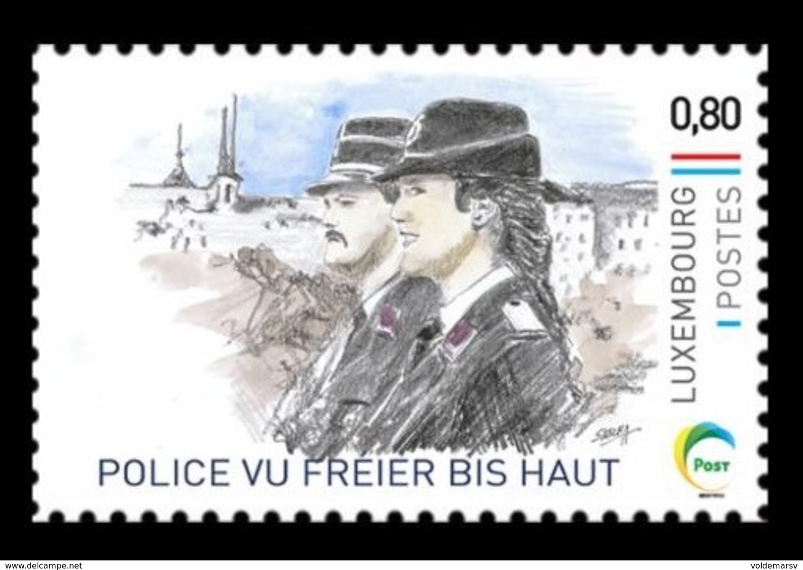 Luxembourg (Meng Post) 2019 No. 127 Police Yesterday And Today MNH ** - Ungebraucht