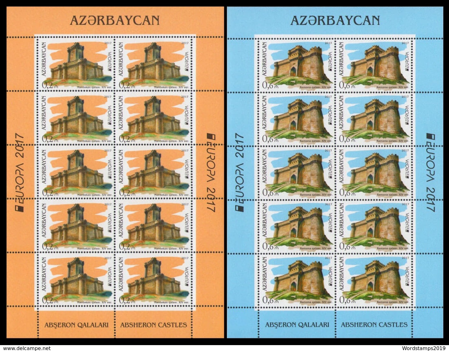 2017	Azerbaijan 	1193KL-94KL	Europe CEPT - 2017