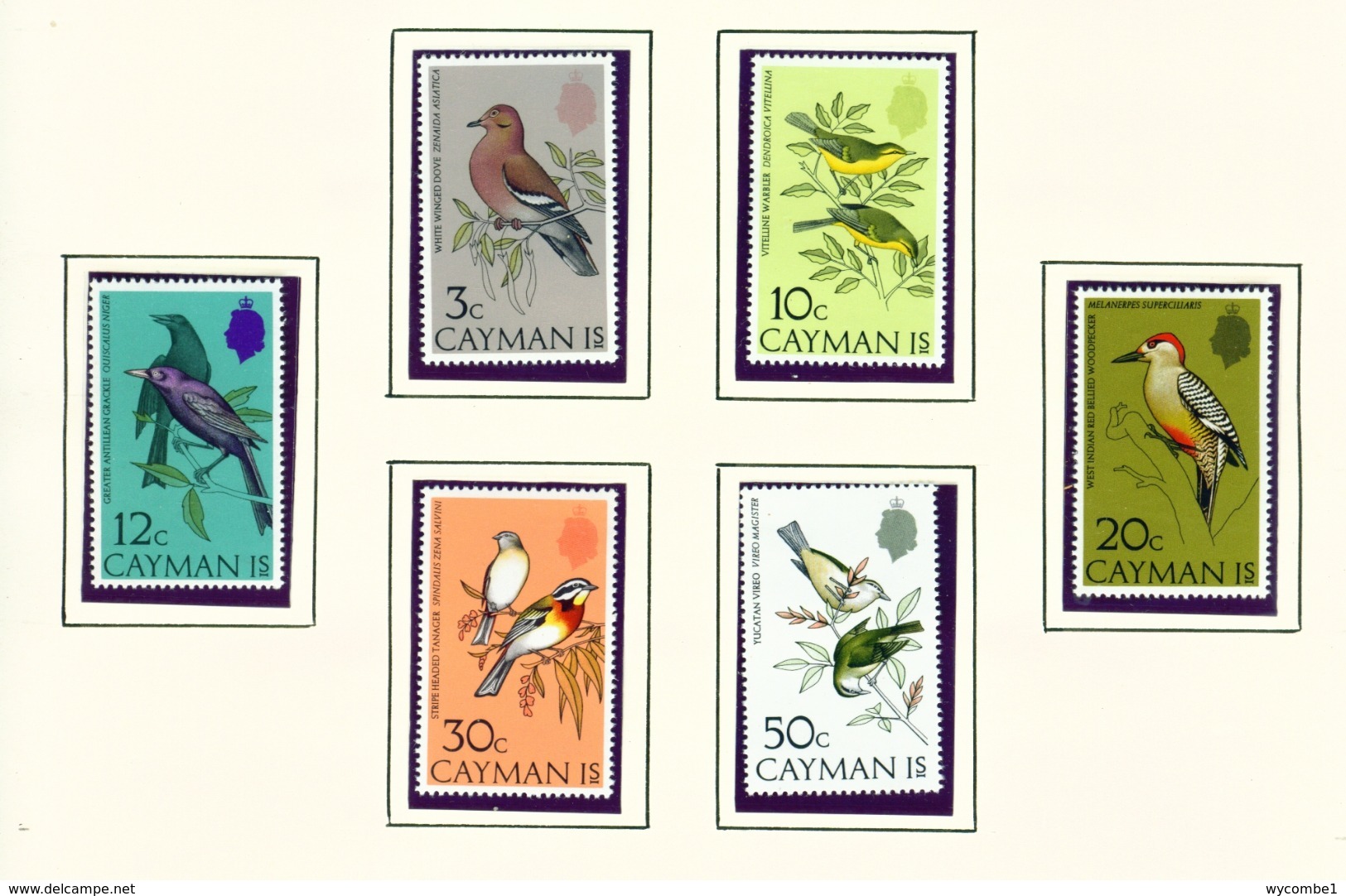 CAYMAN ISLANDS - 1974 Birds Set Unmounted/Never Hinged Mint - Cayman Islands