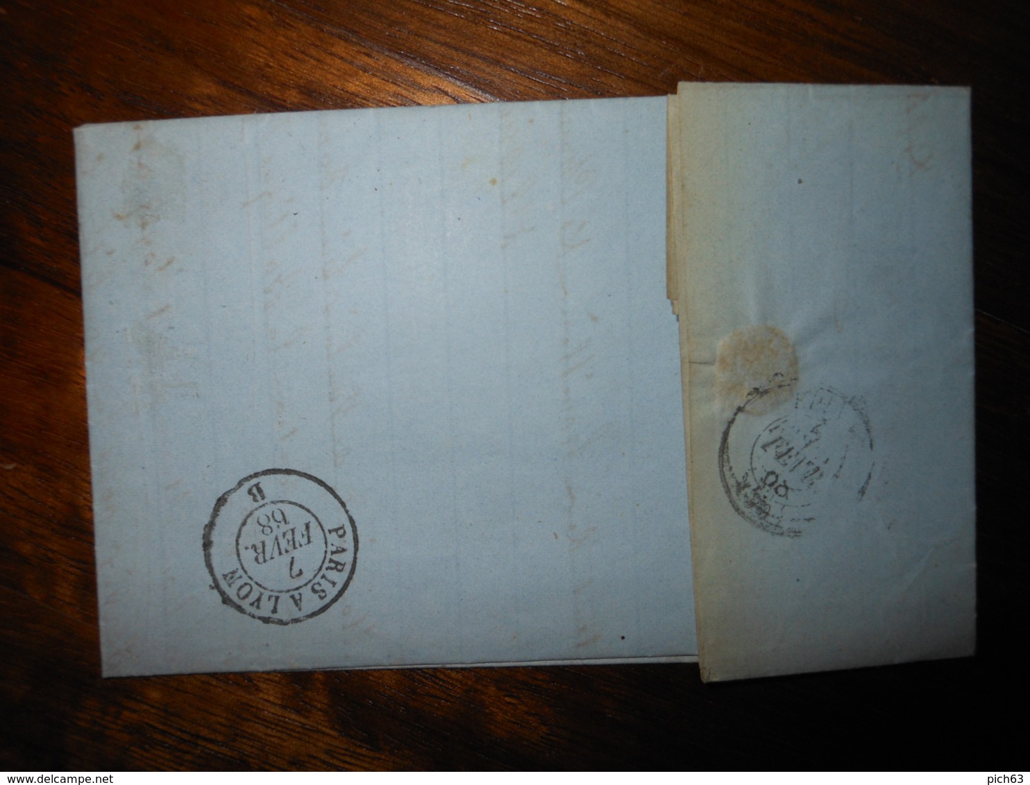 Lettre GC 2952 Pont Royal Cote D'Or Avec Correspondance - 1849-1876: Classic Period